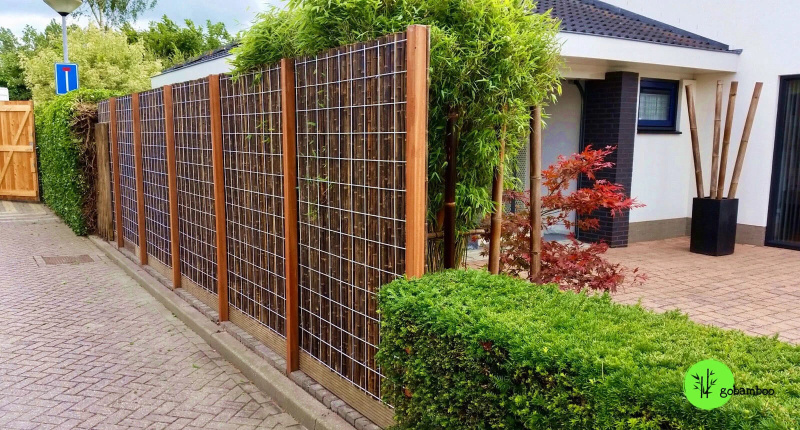 inspiracia bambusový plot